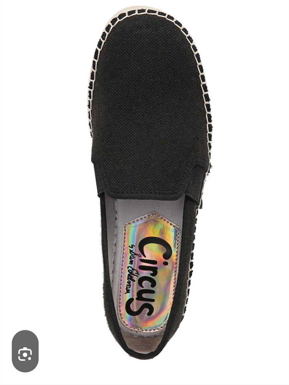 Circus by Sam Edelman Black Slip-On Espadrille Women's